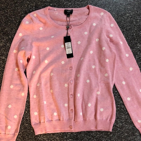 Host Pick! NWT Talbots Petite Polkadot Cardigan! - Picture 8 of 8